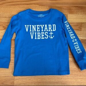 Vineyard Vines Kids Blue Long Sleeve Tee